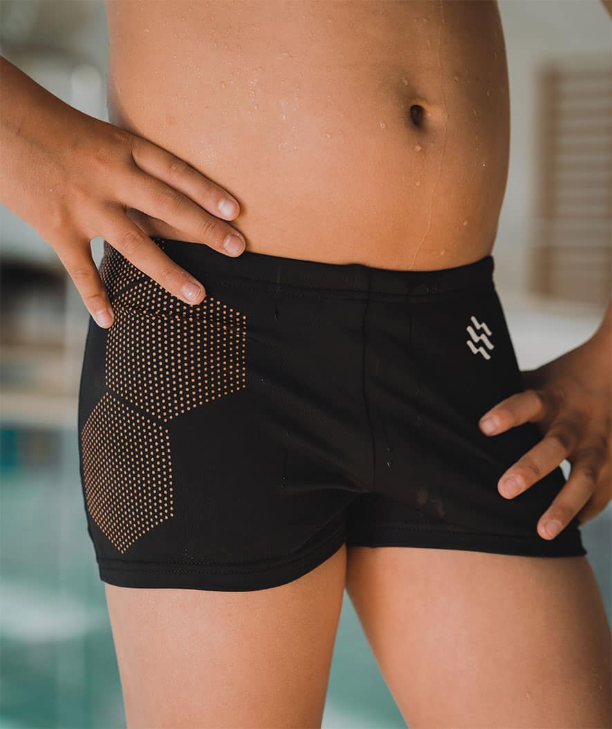 Watery jongens zwemboxers - Flaming Vegas Eco - Oranje Corner