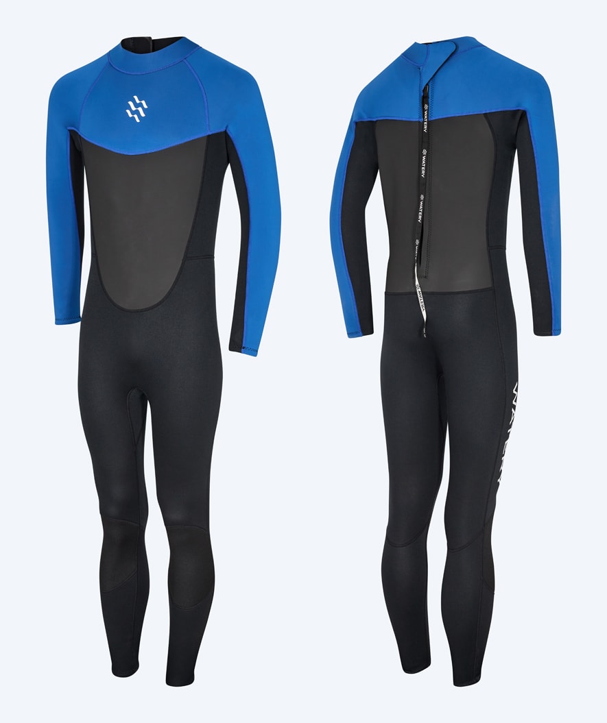 Watery heren wetsuit - Gecko (3mm) - Stofblauw