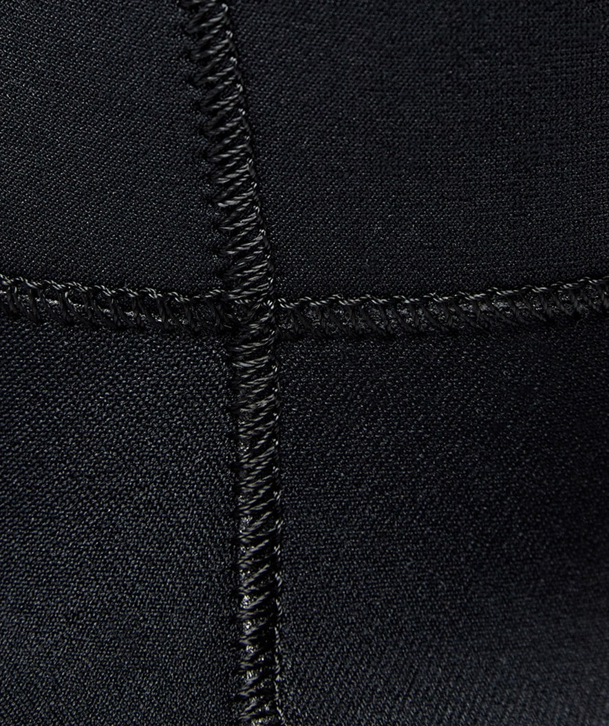 Watery neopreen cap met hals - Hedgehog (3mm) - Zwart