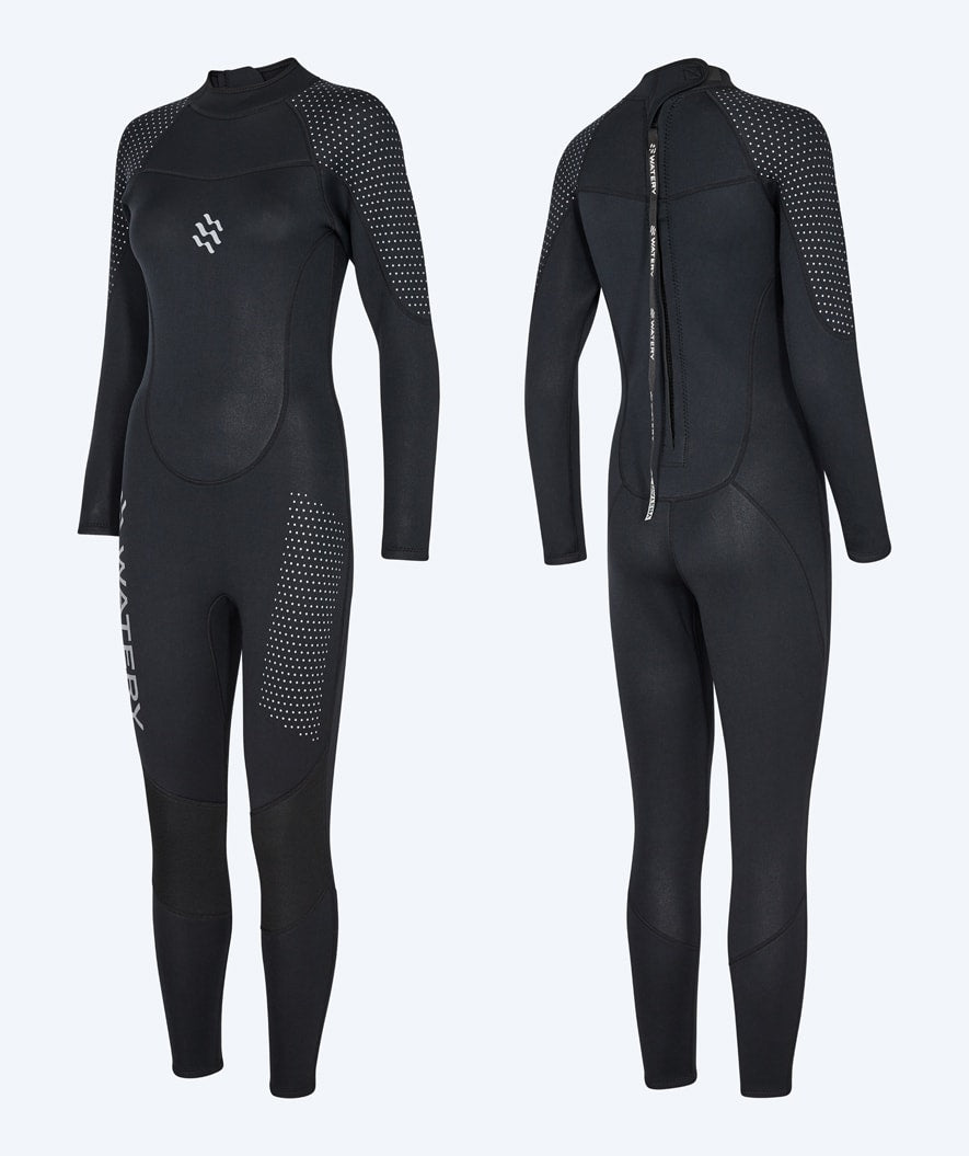 Watery dames wetsuit - Hedgehog (3mm) - Zwart