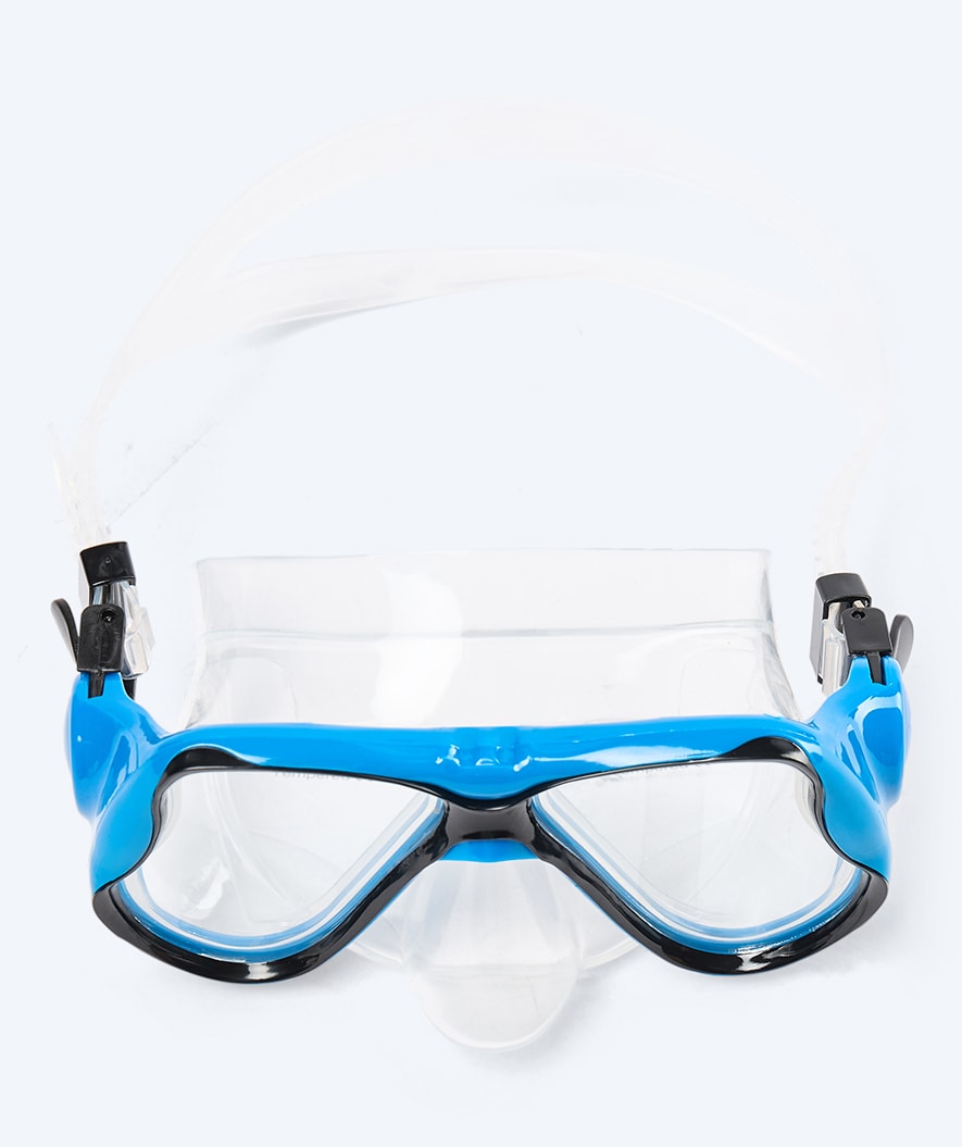 Watery volwassenen duikmasker (+12) - Hudson - Zwart/blauw