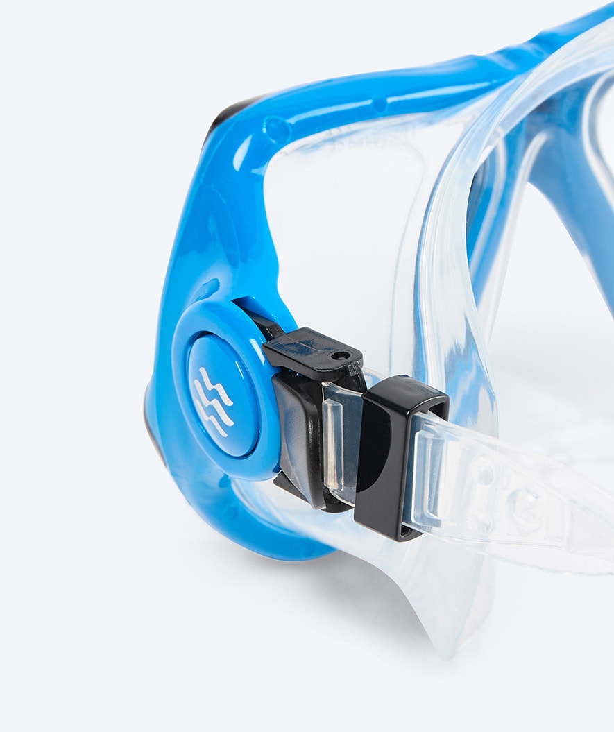 Watery volwassenen Combo snorkelset - Hudson Full-Dry - Blauw