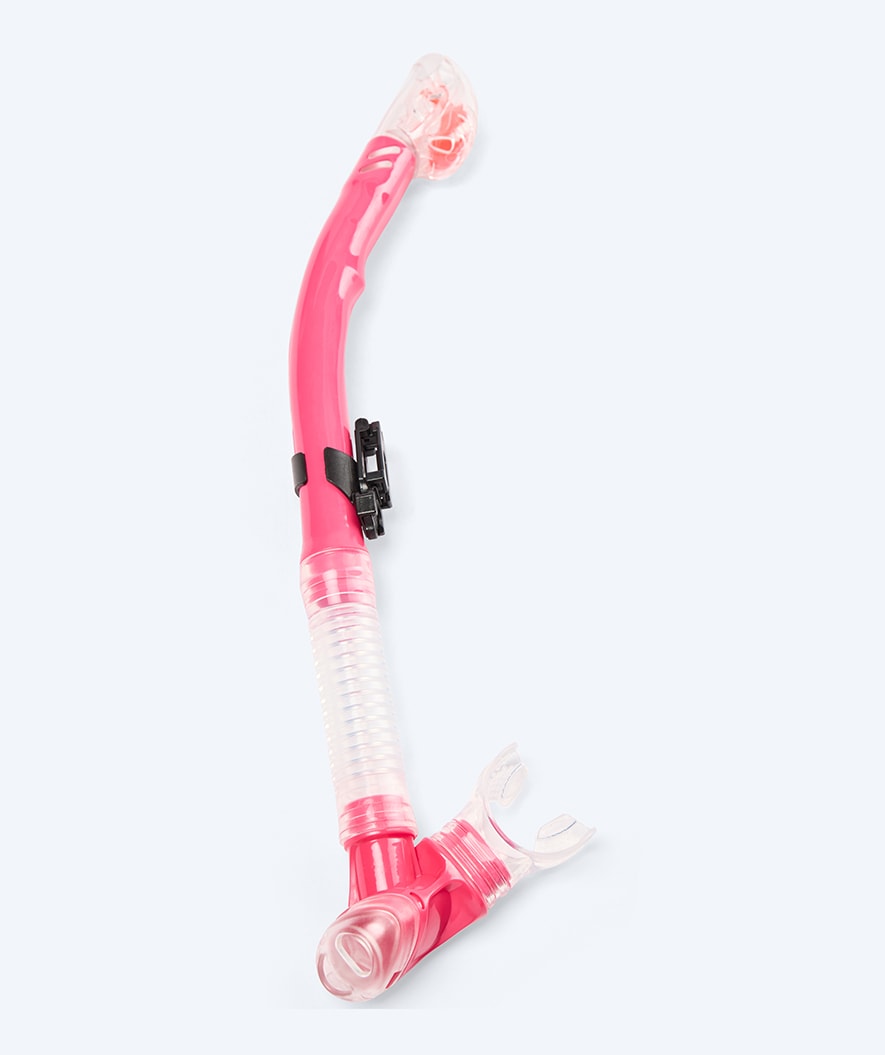 Watery volwassenen full-dry snorkel (+14) - Hudson - Rood/roze