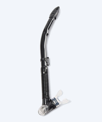 Watery volwassenen semi-dry snorkel - Hudson - Zwart