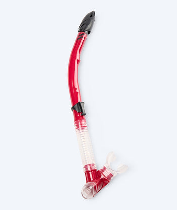 Watery volwassenen semi-dry snorkel - Hudson - Rood