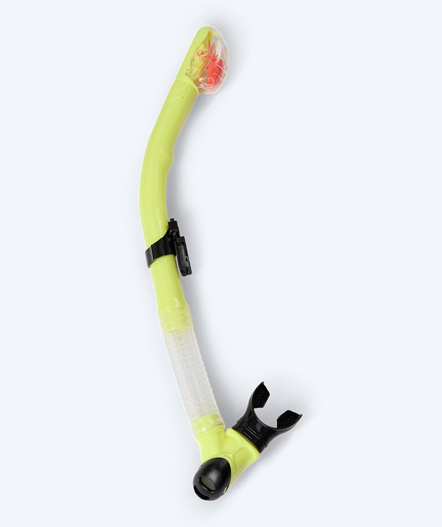 Watery volwassenen full-dry snorkel (+14) - Hudson - Geel