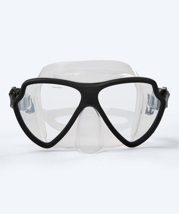Watery volwassenen duikmasker (vanaf 15 jaar) - Itzel - Zwart