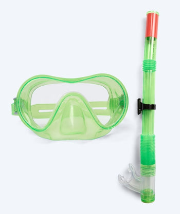 Watery junior Combo snorkelset (8-15) - Jubal - Groen