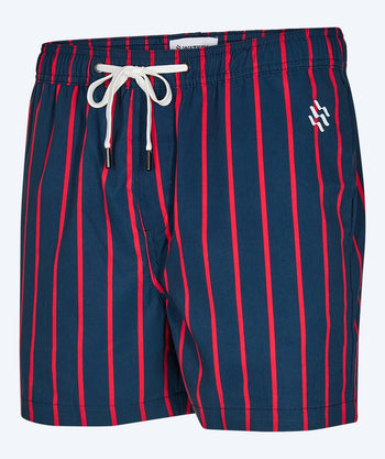 Watery heren zwembroek - Marilla Eco - Donkerblauw/rood