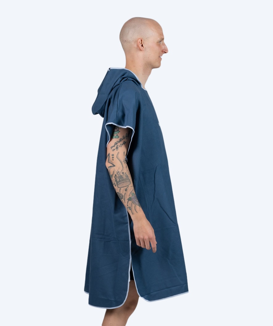 Watery volwassenen badponcho - Microvezel - Donkerblauw