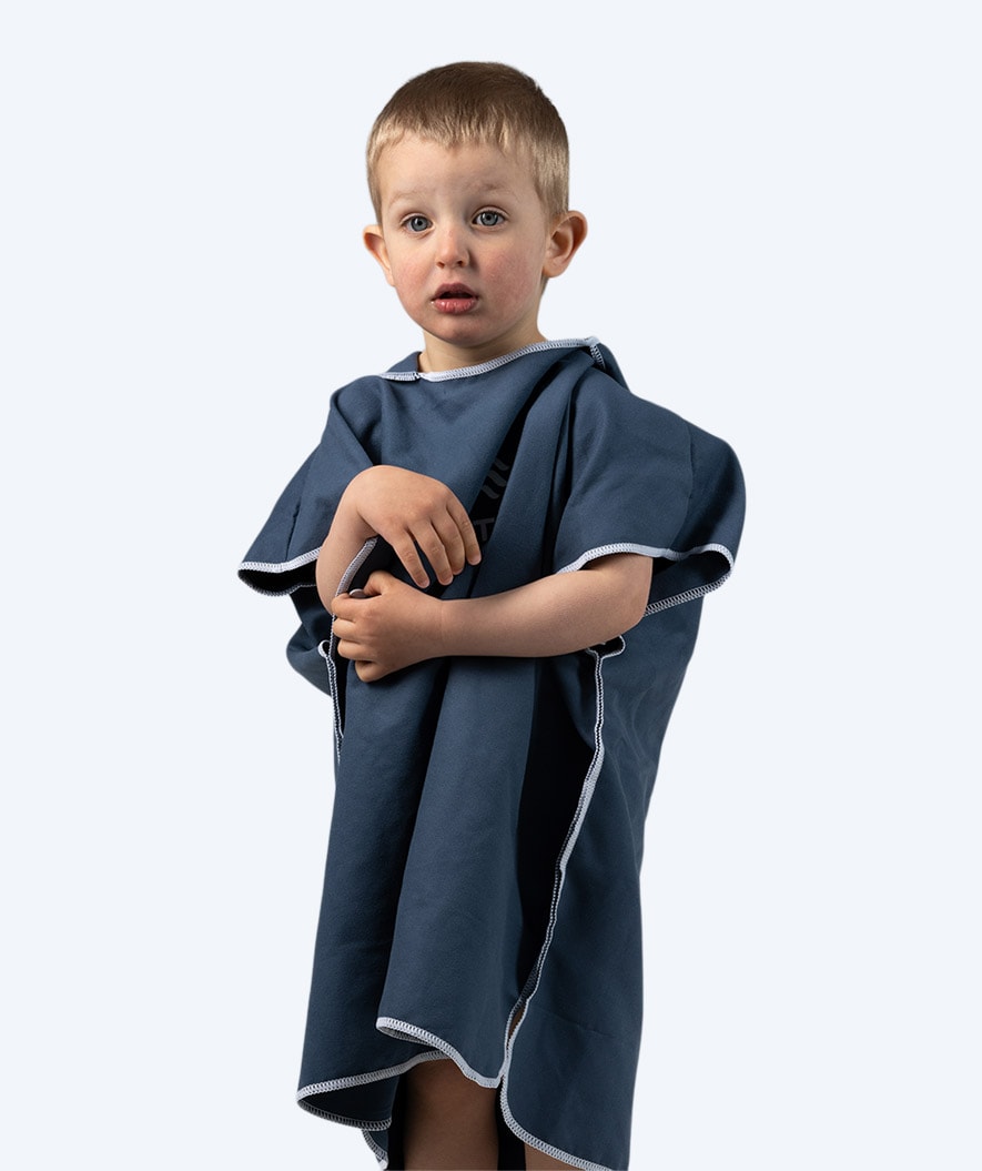 Watery kind badponcho - Microvezel - Donkerblauw