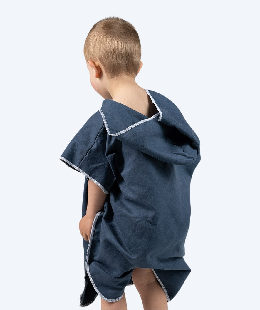 Watery kind badponcho - Microvezel - Donkerblauw