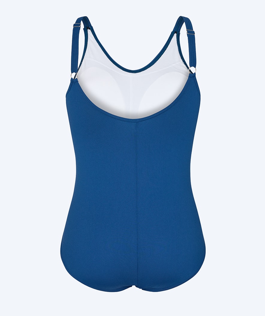 Watery dames badpak met borst ondersteuning - Mystique Stripes - Donkerblauw