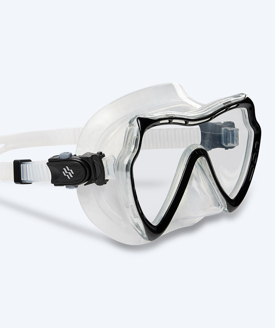 Watery volwassenen duikbril (vanaf 15 jaar) - Nebula - Zwart