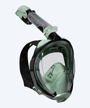 Watery volwassenen snorkelmasker - Ocean Pro - Donkergroen