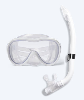 Watery junior Combo snorkelset (8-15) - Odine - Wit