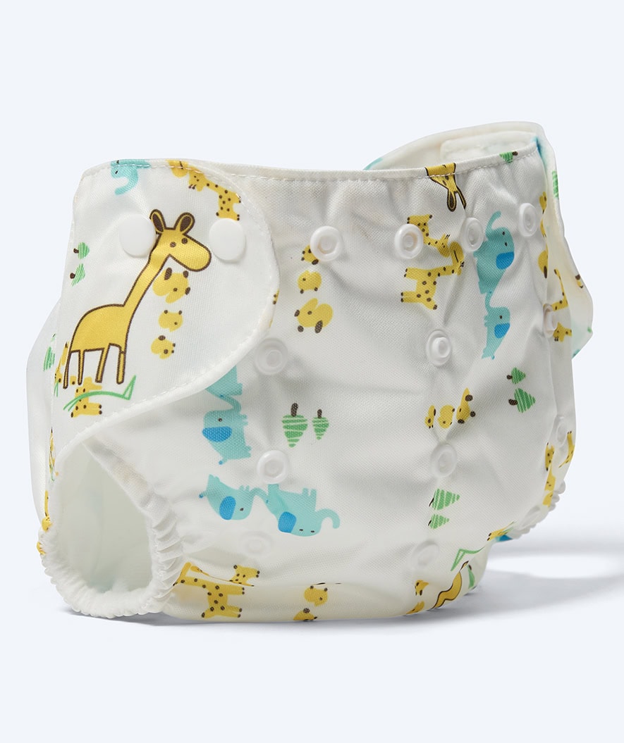 Watery zwemluiers - Ondine - Wit met print