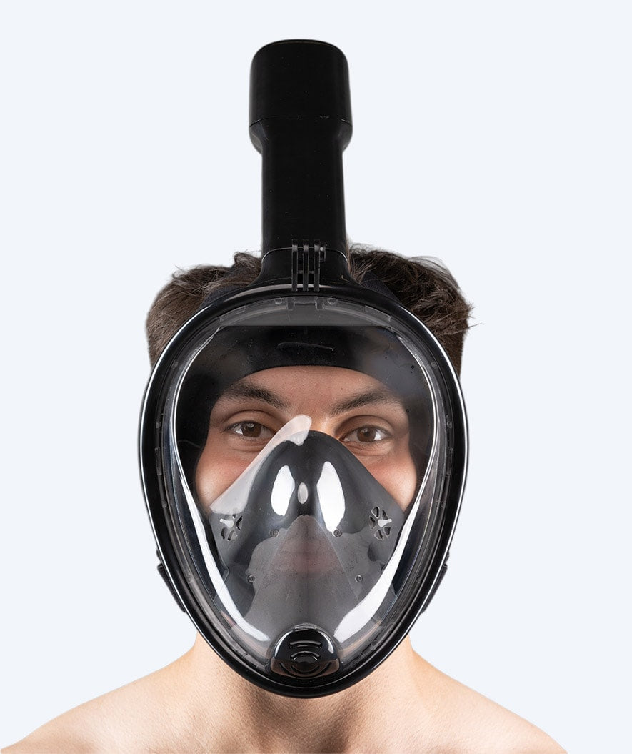 Watery volwassenen snorkelmasker - Oxygen - Zwart