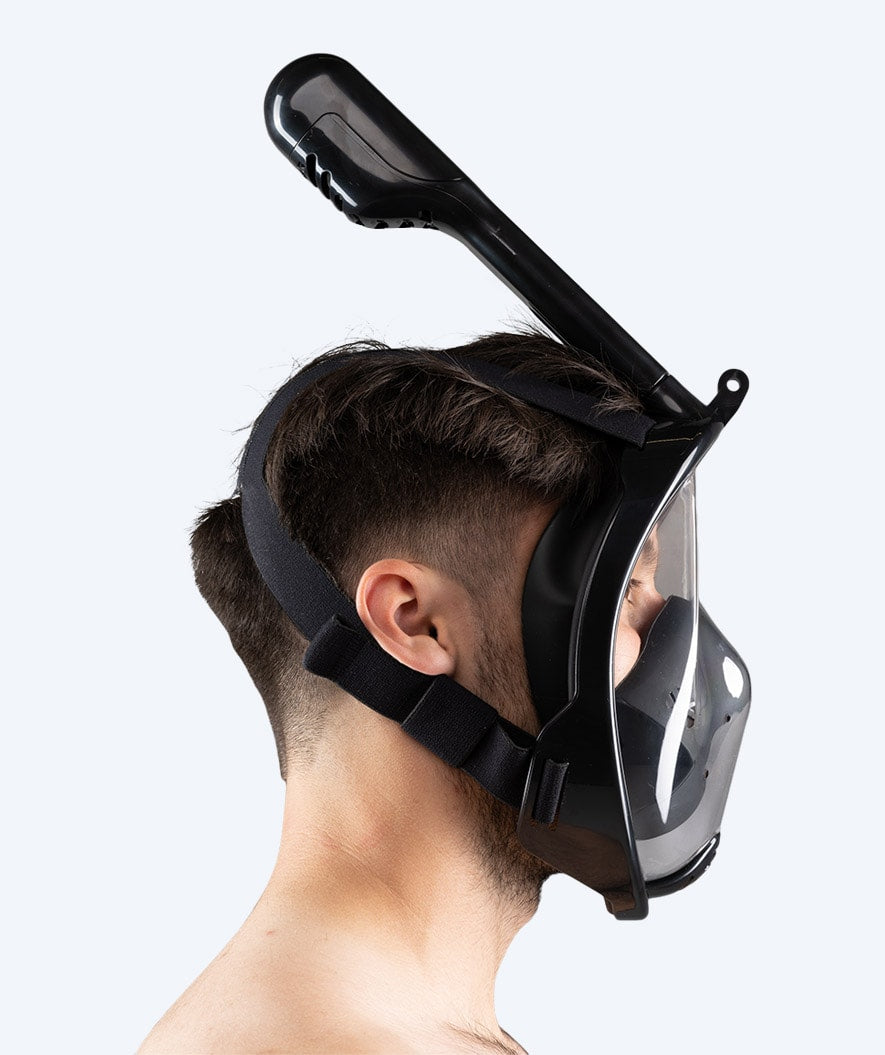 Watery volwassenen snorkelmasker - Oxygen - Zwart