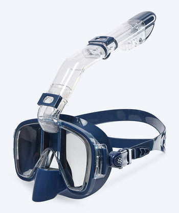 Watery volwassenen snorkelmasker - Pearl - Donkerblauw
