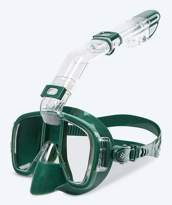 Watery volwassenen snorkelmasker - Pearl - Donkergroen