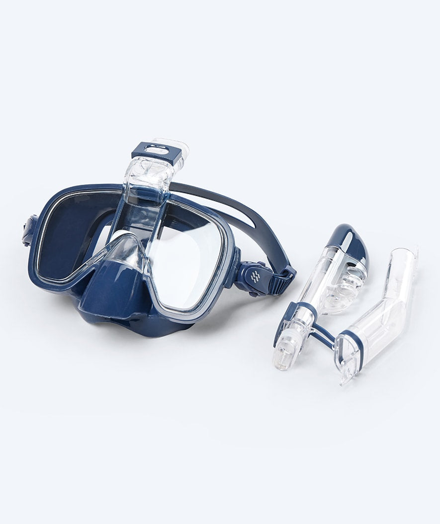 Watery kind snorkelmasker - Pearl - Donkerblauw