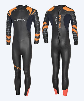 Watery heren wetsuit - Pelican - Oranje