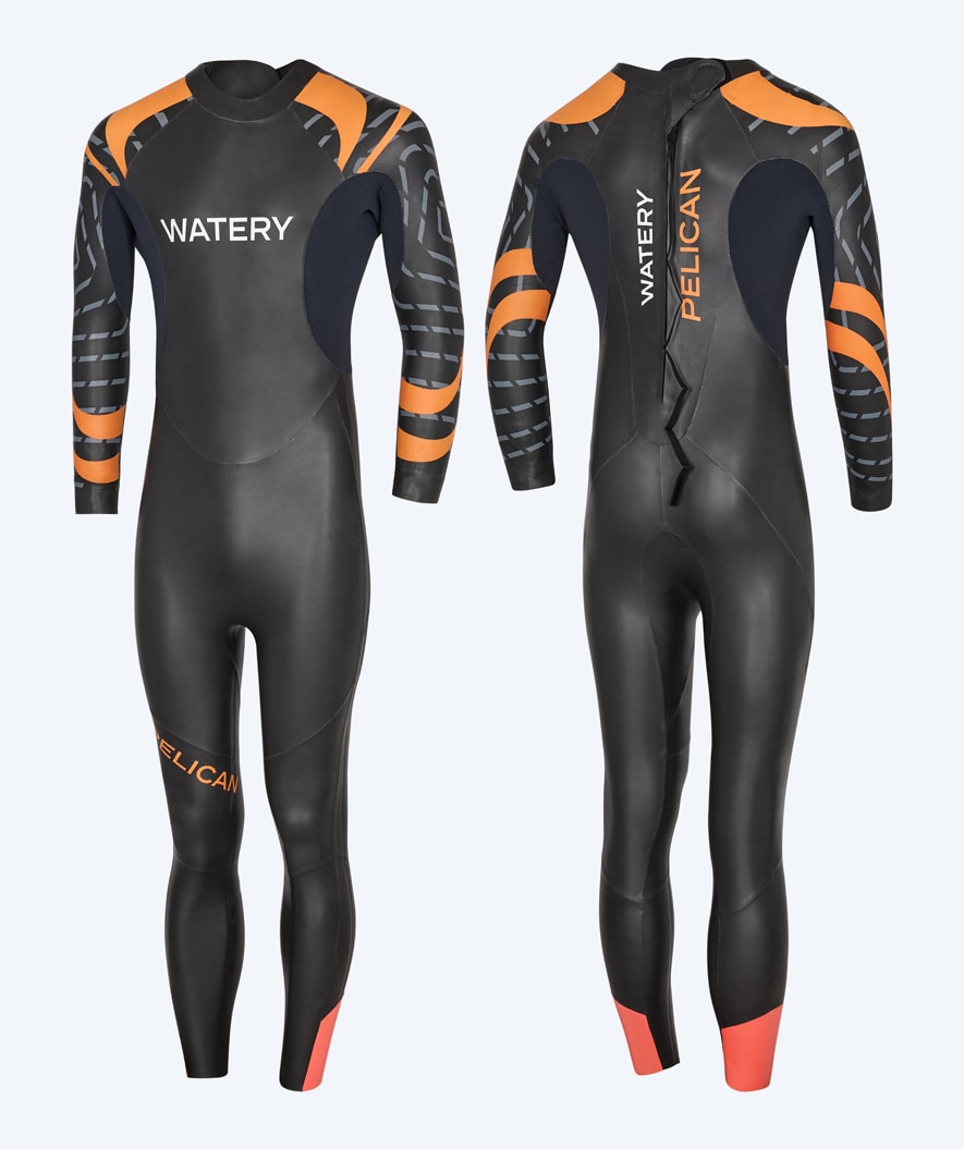 Watery heren wetsuit - Pelican - Oranje