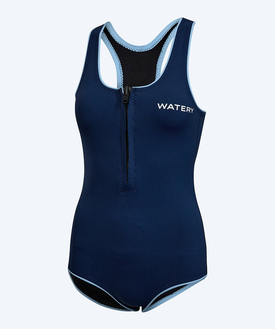 Watery neepreen badpak voor dames - Perch - Donkerblauw