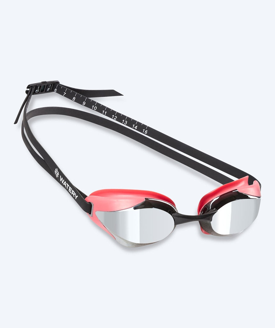 Watery Elite zwembril - Poseidon Ultra Mirror - Roze/zilver