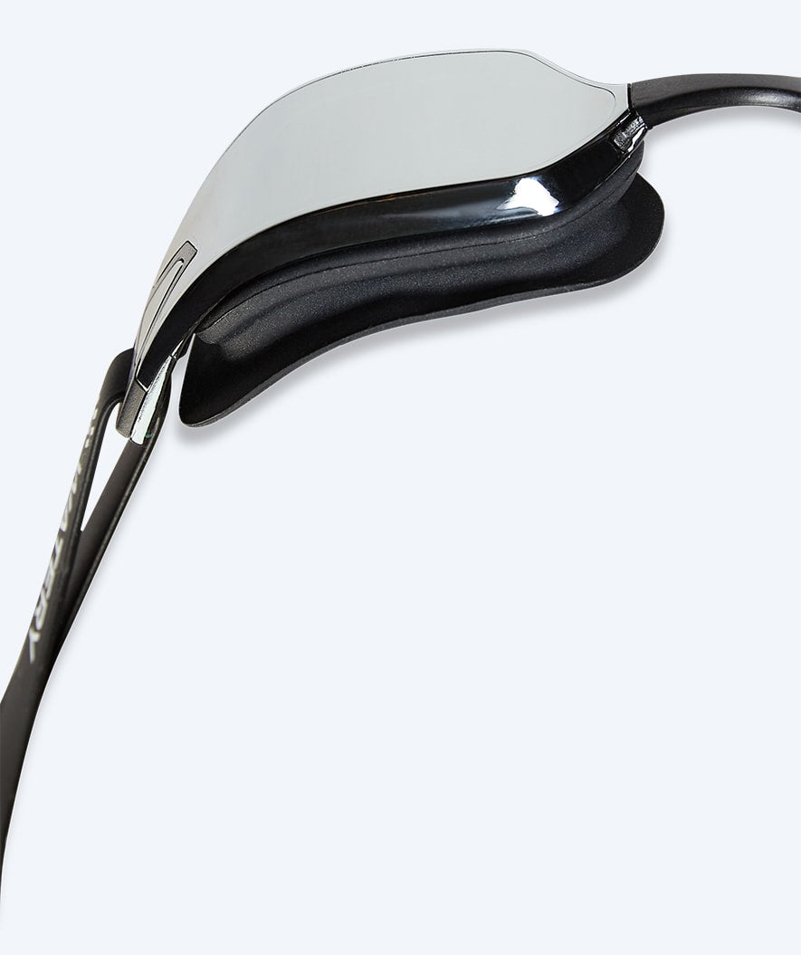 Watery kind wedstrijd zwembril - Power Lane - Zwart/zilver