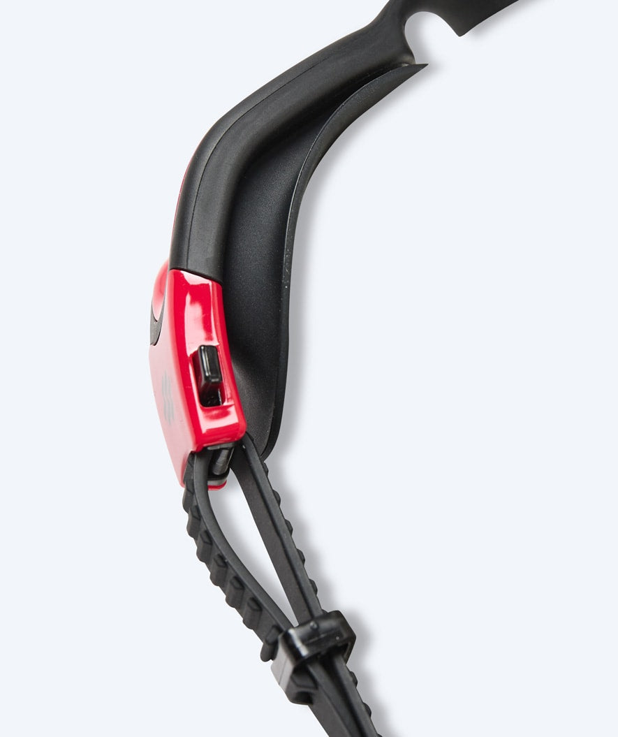 Watery training zwembril - Raven Active - Zwart/rood