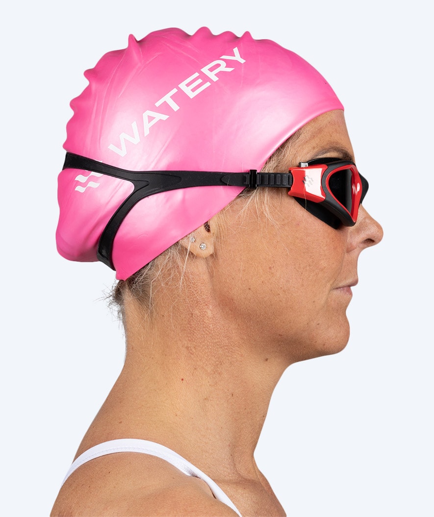 Watery training zwembril - Raven Active - Zwart/rood