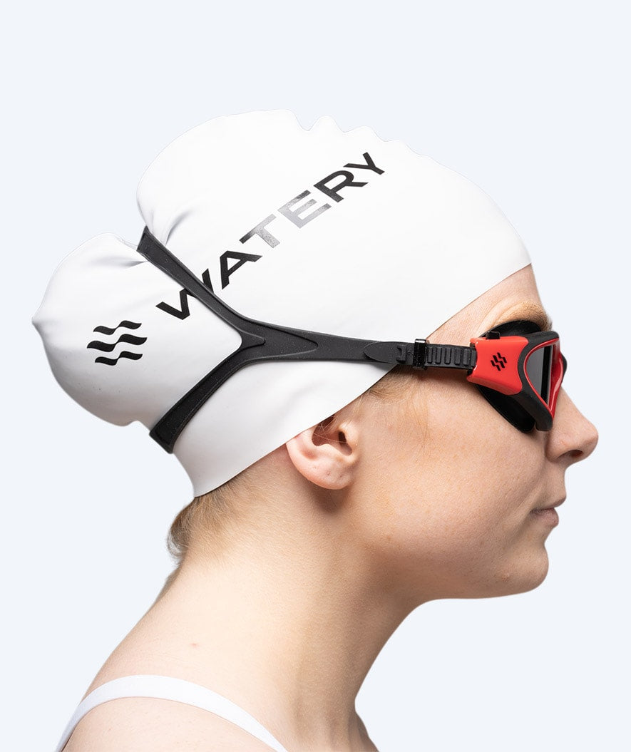 Watery training zwembril - Raven Active - Zwart/rood