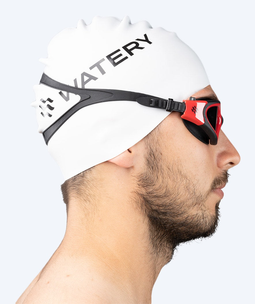 Watery training zwembril - Raven Active - Zwart/rood