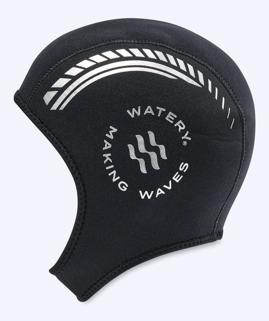 Watery neopreen cap - Reptiel (3mm) - Zwart