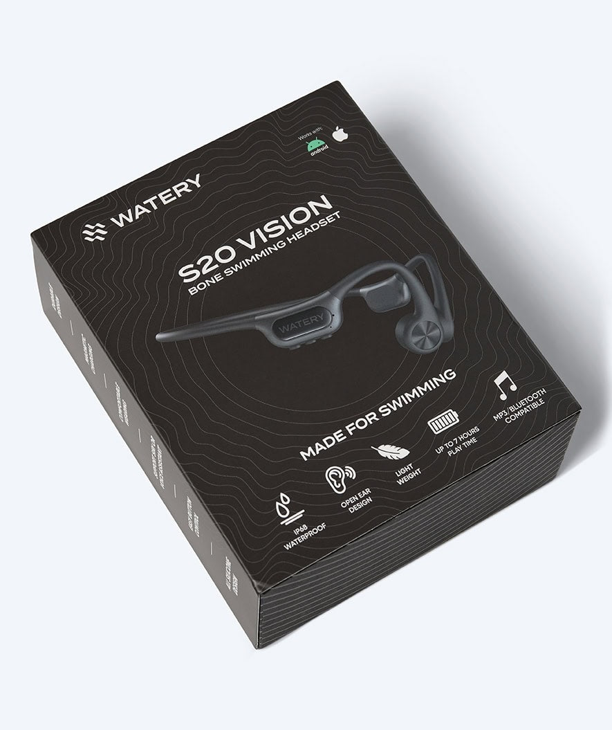 Watery waterdichte oordopjes - S20 Vision - Zwart