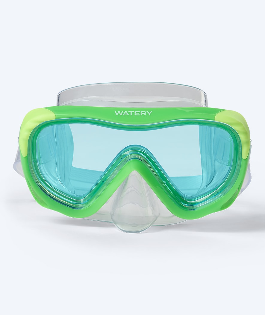 Watery kind duikmasker (4-10) - Shore - Groen/blauw