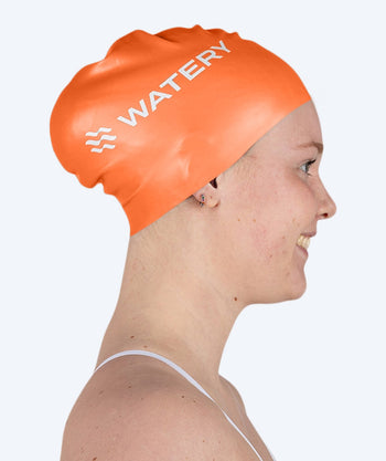 Watery lang haar badmuts - Signature - Oranje