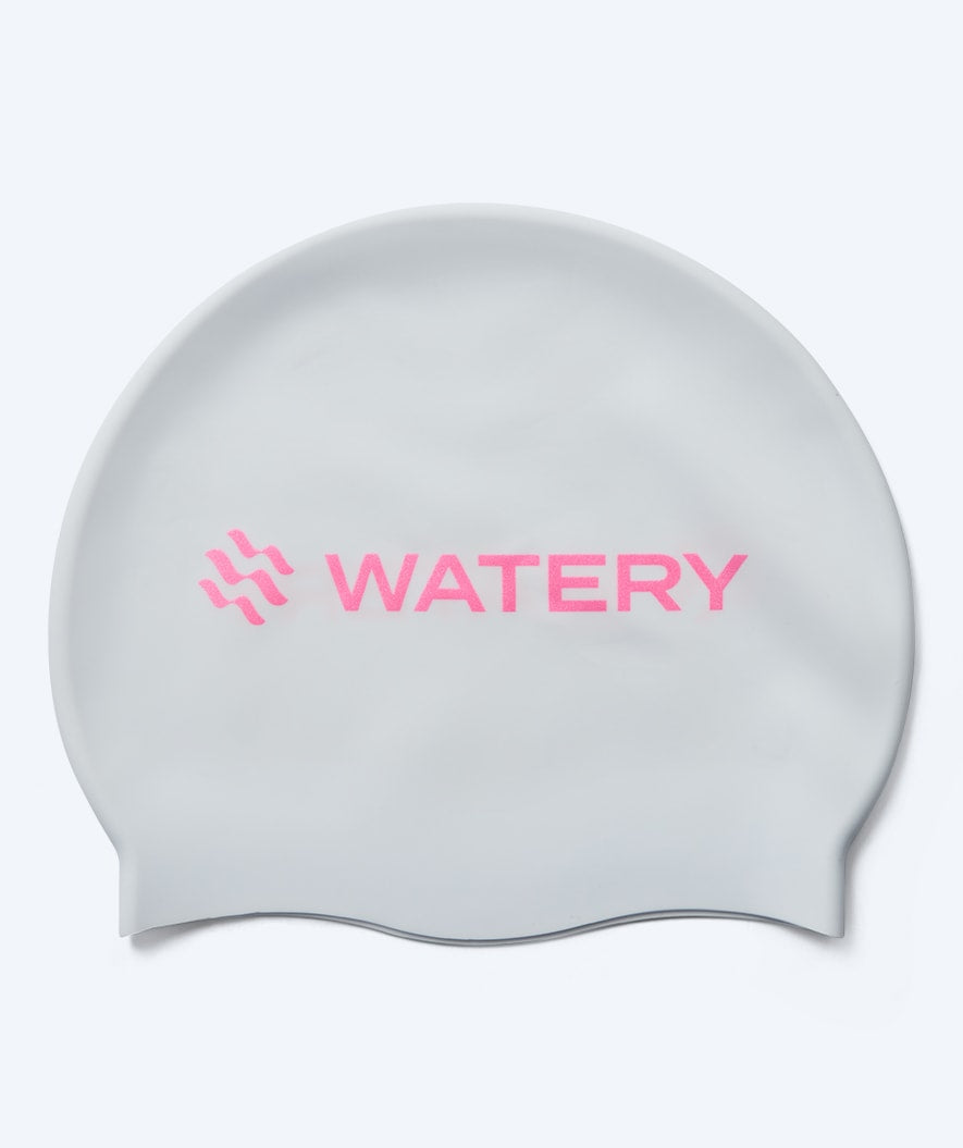 Watery badmuts - Signature Metallic - Wit/roze