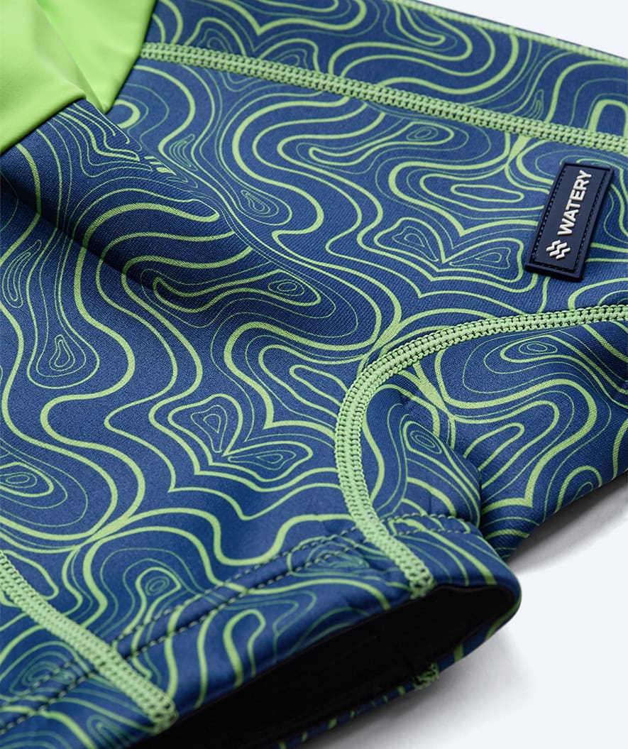 Watery kind zwemluier - Thetis Youngster - Groen/blauw