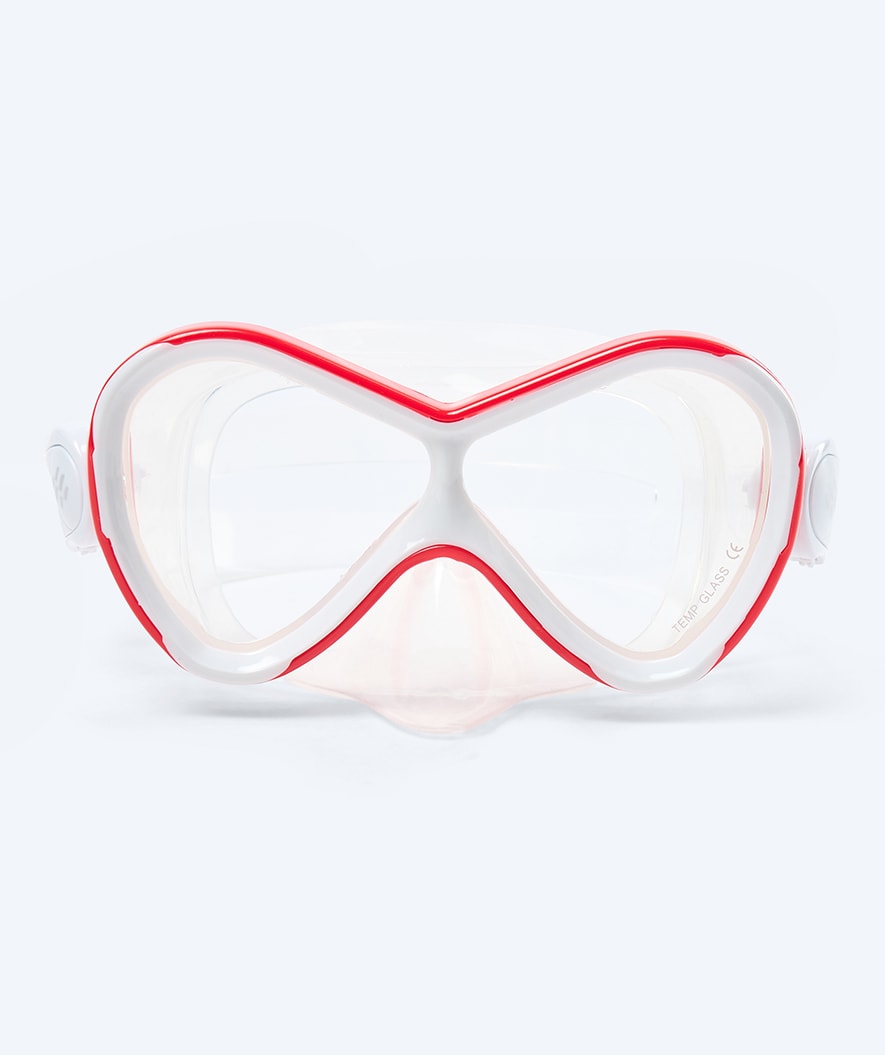Watery kind Combo snorkelset - Triton Semi-dry - Rood
