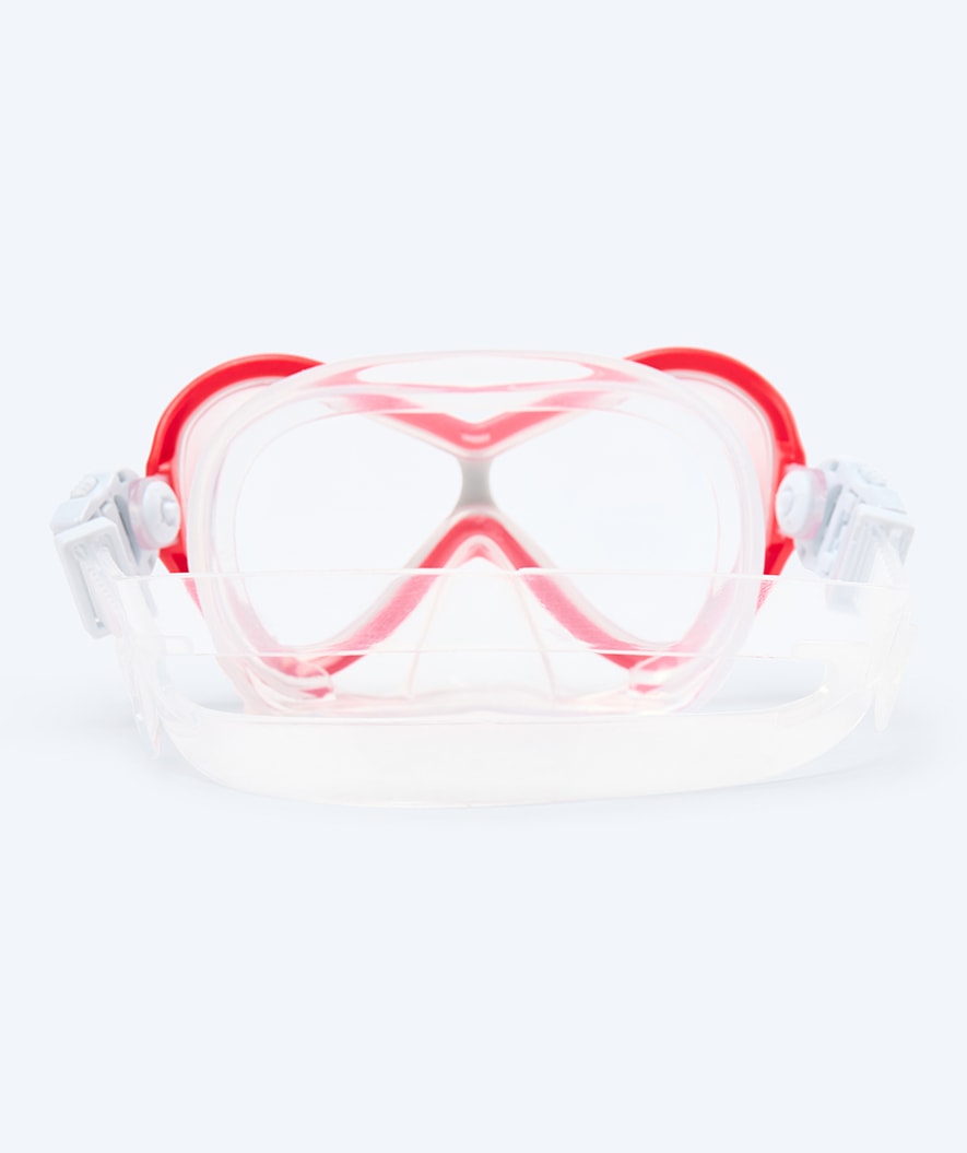 Watery kind Combo snorkelset - Triton Semi-dry - Rood