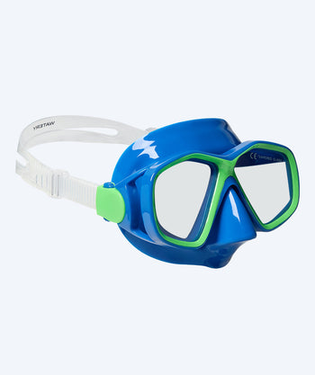 Watery kind duikbril (4-10) - Tropical - Blauw/groen