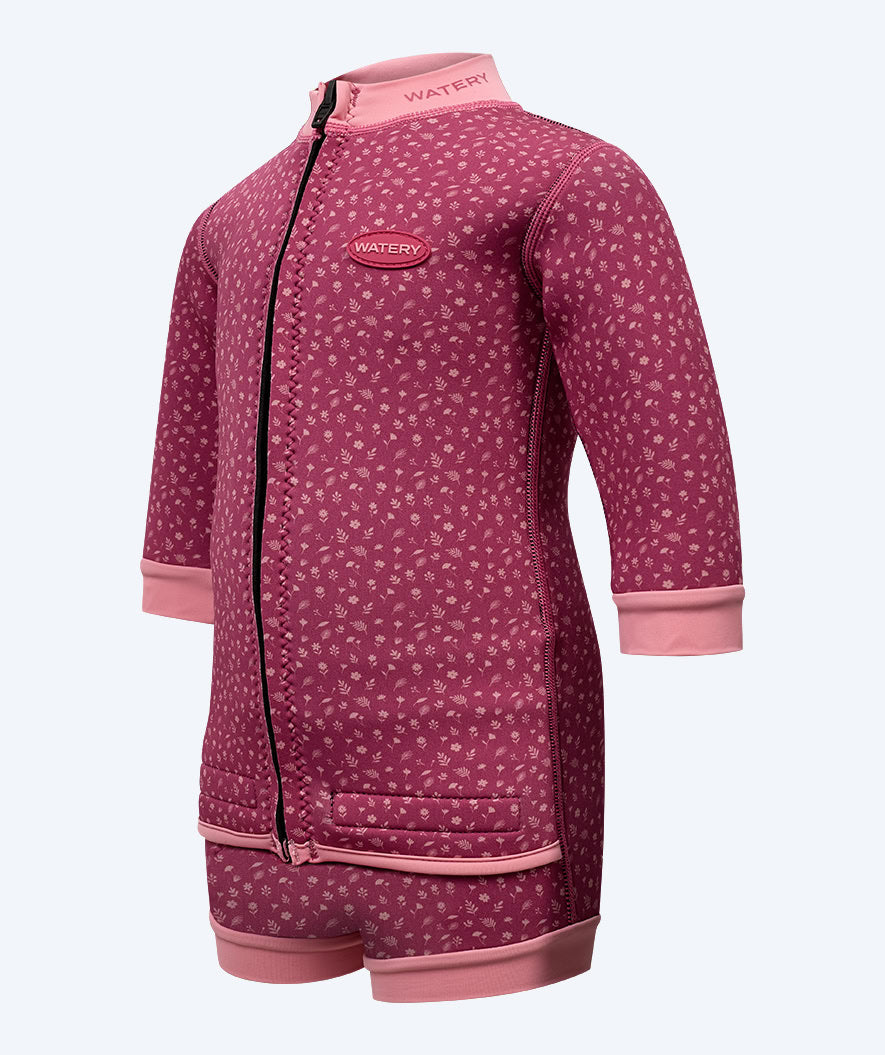 Watery baby wetsuit - Tropical Wrap'n Nappy - Atlantic Roze