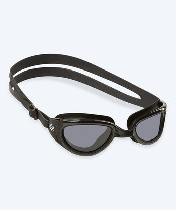 Watery training zwembril - Wade Active - Zwart (Smoke lens)