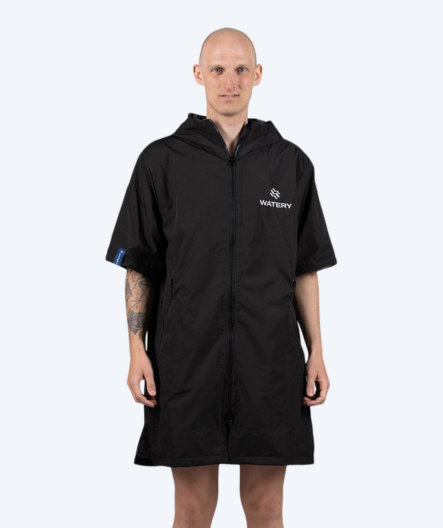 Watery surf poncho - Waterproof - Zwart