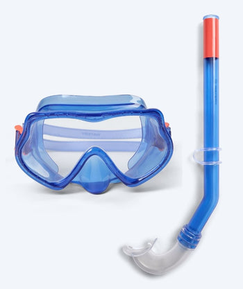 Watery kind Combo snorkelset (4-10) - Winslet - Blauw