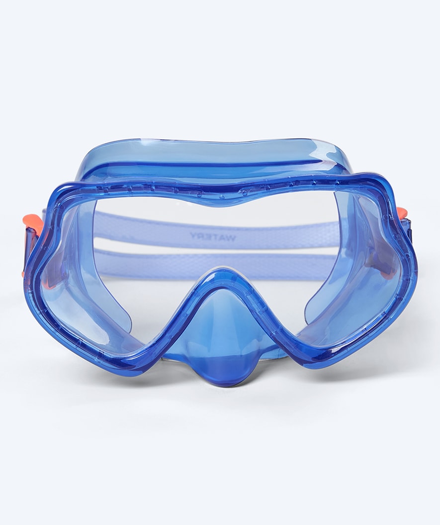 Watery kind snorkelset (4-10) - Winslet/Bimasha - Blauw/donkerblauw