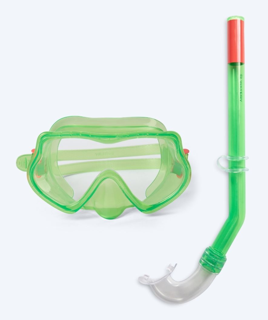 Watery kind Combo snorkelset (4-10) - Winslet - Groen